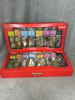 2x Pokemon Prismatic Evolutions 8 Mini Tins Display Costco Exclusive - Image 1