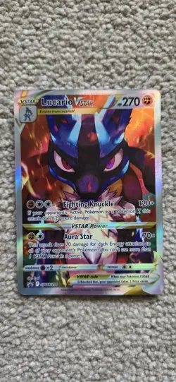 Pokemon TCG Lucario VSTAR SWSH291 Promo Crown Zenith - Image 1