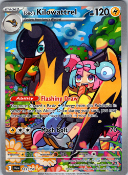 Iono’s Kilowattrel 163/159 SV09: Journey Together Illustration Rare - NM - Image 1