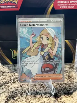 Pokemon TCG Lillie's Determination Full Art 169/132 Mega Evolution Near Mint - Image 1