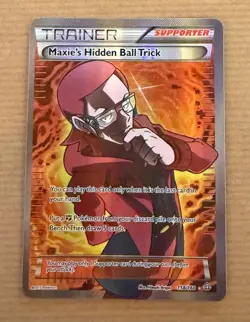 Maxie's Hidden Ball Trick Full Art 158/160 Primal Clash Pokemon Card - Image 1