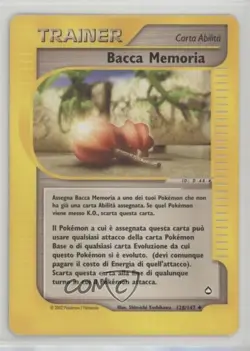 Memory Berry Italian Pokemon e-Card Series Aquapolis #128 2002 - Image 1