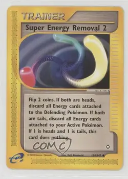 Super Energy Removal 2 Pokemon e-Card Series Aquapolis #134 2002 - Image 1