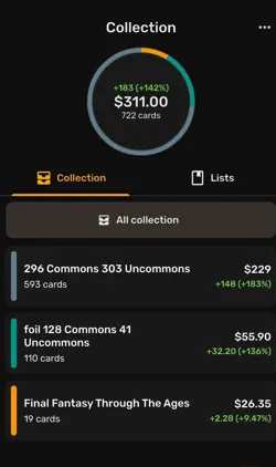 C/U 4X Play Set Token Art 2 Collectors Bundles Collection Sale MTG Final Fantasy - Image 1