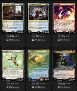 C/U 4X Play Set Token Art 2 Collectors Bundles Collection Sale MTG Final Fantasy - Image 5