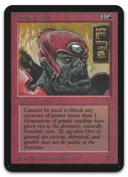 Ironclaw Orcs (NM) Alpha Edition LEA Magic MTG - Image 1