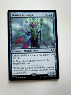 Merfolk Sovereign #164 | NM | The Lost Caverns of Ixalan Commander Magic MTG - Image 1
