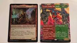 MTG Scarlet Spider, Ben Reilly Borderless & Shocker Unshakable Foil SPM NM Magic - Image 1