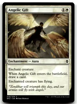 MTG Angelic Gift C Battle for Zendikar 19 LP - Image 1