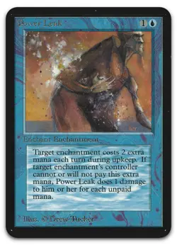 Power Leak (NM) Alpha Edition LEA Magic MTG - Image 1