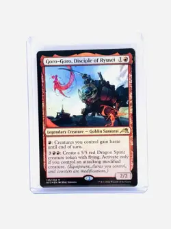 MTG, Goro-Goro, Disciple of Ryusei, Promo Pack: Kamigawa: Neon Dynasty, Foil MT - Image 1