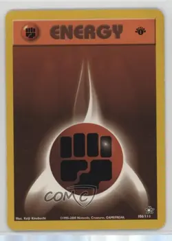 Fighting Energy 1st Ed. Pokemon Neo Genesis #106 2000 - Image 1