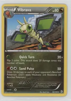 Vibrava Pokemon Black & White Boundaries Crossed #98 - Image 1
