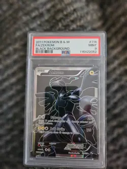 2011 Pokemon Zekrom 114/114 Black Background, Black White, 2011 PSA 9 - Image 1