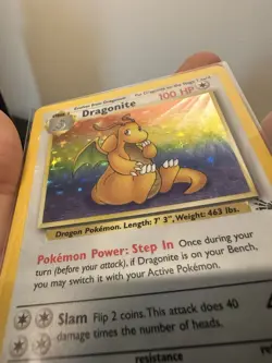 Dragonite 4/62 Fossil Unlimited Holo Rare Pokemon TCG - Image 4