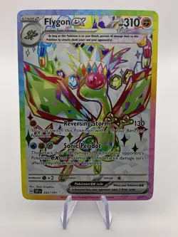 Flygon ex 222/191 Sv08: Surging Sparks Ultra Rare Holo Pokemon TCG - Image 1