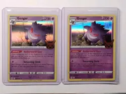 (2) Pokemon TCG - Gengar 066/196 - Holo Rare (2022) Trick - Or - Trade (1st Ed) - Image 1