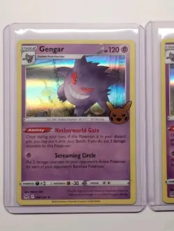 (2) Pokemon TCG - Gengar 066/196 - Holo Rare (2022) Trick - Or - Trade (1st Ed) - Image 2