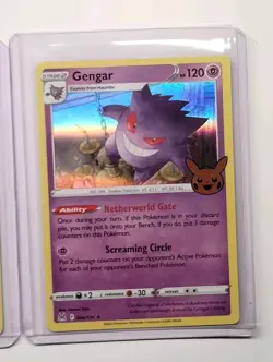 (2) Pokemon TCG - Gengar 066/196 - Holo Rare (2022) Trick - Or - Trade (1st Ed) - Image 3
