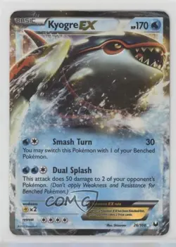 Kyogre EX Pokemon Black & White Dark Explorers #26 - Image 1