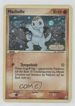 Machop German Reverse Foil Pokemon EX Legend Maker #57 2006 - Image 1