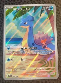 Misty's Lapras Illustration Rare 194/182 Pokemon Destined Rivals English NM - Image 1