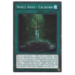 NKRT-EN021 Noble Arms Caliburn Platinum Rare Limited Edition NM YuGiOh TCG - Image 1