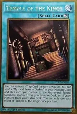 PGL2-EN056 Temple of the Kings Gold Rare 1st Edition Near Mint YuGiOh TCG - Image 1