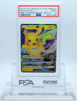 POKEMON BLACK STAR PROMO PIKACHU GX #SM232 HOLO FOIL CARD PSA 9 MINT #45871496 - Image 2