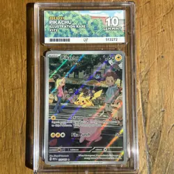 Pokemon Pikachu 173/165 English 151 Illustration Rare Card Ace 10 Graded! - Image 1