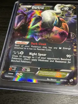 Darkrai EX 88/113 Legendary Treasures Ultra Rare Holo Pokemon Card - HP - Image 2