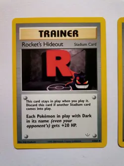 1X Rocket's Hideout 63/64 Neo Revelation Set Pokemon Trainer Card WOTC - Image 3