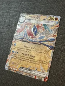 Pokemon TCG Greninja EX Holo Card Twilight Masquerade 106/167 Metal Card NM - Image 2