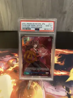 Weiss Schwarz Marvel Scarlett Witch Card MAR/S89-077 MR Gold Stamped - Image 1