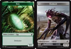 Egg Token // Eldrazi Token Light Play, English Magic the Gathering MTG Commander - Image 1