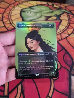 Azusa, Lost but Seeking (Borderless) Commander Masters Foil MTG NM - Image 1