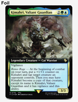 Kimahri, Valiant Guardian (Extended Art) - FOIL - [Commander: Final Fantasy] MTG - Image 1