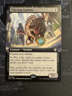 Thieving Varmint (Extended Art) - MTG - NM (Commander: OTJ) - Image 1