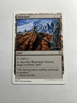 Wasteland (White Border) - Mystery Booster 2 MTG Plus Bonus Rare!!! - Image 1