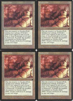 MTG: VOODOO DOLL Legends RARE; played, Great condition x4 - Image 1