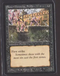 Magic The Gathering Arabian Nights Stone-Throwing Devil - Image 1