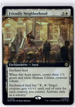 Friendly Neighborhood (Extended Art) 246 MTG Marvel's Spider-Man FOIL NM/M - Image 1