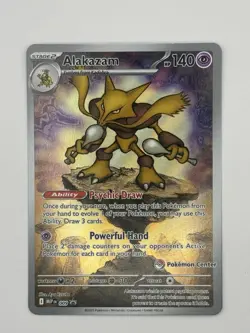 Mega Evolutions - Alakazam 009 Stamped Pokemon Center Promo - NM Pack Fresh - Image 1