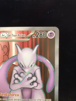 Mewtwo EX del Team Rocket Full Art 213/182 Rivali Predestinati - Carta Pokemon - Image 3