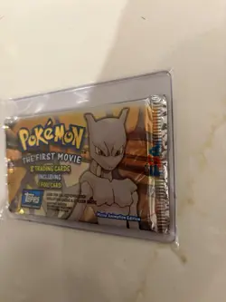 1999 Pokemon The First Movie Topps Booster Pack Mewtwo Art - Sealed Vintage - Image 4