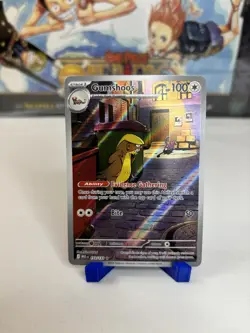 Pokemon TCG - Mega Evolution- Gumshoos 153/132 NM Illustration Rare Holo - Image 1
