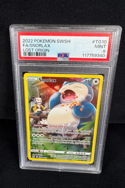 Pokemon Snorlax Full Art Holo 2022 Lost Origin Trainer Gallery #TG10 PSA 9 MINT - Image 1