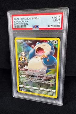 Pokemon Snorlax Full Art Holo 2022 Lost Origin Trainer Gallery #TG10 PSA 9 MINT - Image 3