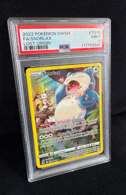 Pokemon Snorlax Full Art Holo 2022 Lost Origin Trainer Gallery #TG10 PSA 9 MINT - Image 4