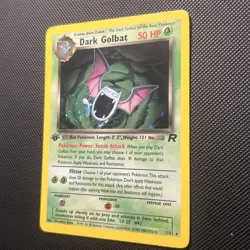 Pokemon Dark Golbat 1st Edition Holo WOTC 2000 Team Rocket 7/82 NM/Mint SWIRL - Image 3